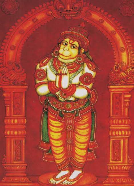 Lord Hanuman at Alathiyur Temple, Kerala May Lord bless all #hanumanjanmotsav