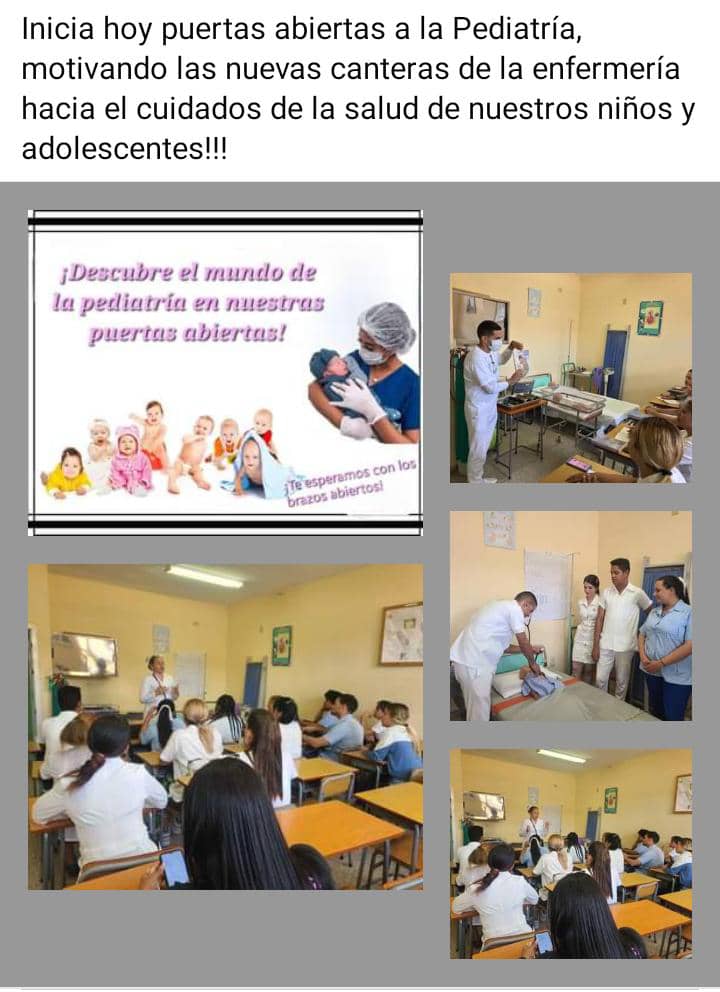 Inicia jornada de 'puertas abiertas' de enfermería en el Hospital Pediátrico #Camaguey La salud materno-infantil prioridad del Ministerio de Salud de #Cuba 👇👇👇