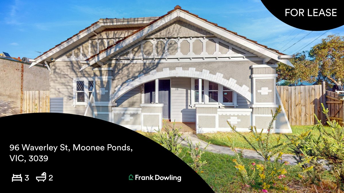 FOR LEASE
🛌 3 🛀 2
📍 96 Waverley St, Moonee Ponds, VIC, 3039

...
#forlease #frankdowling #realestate #essendon #melbourne #melbre #ratemyagent
rma.reviews/Now6x6l2HvKh