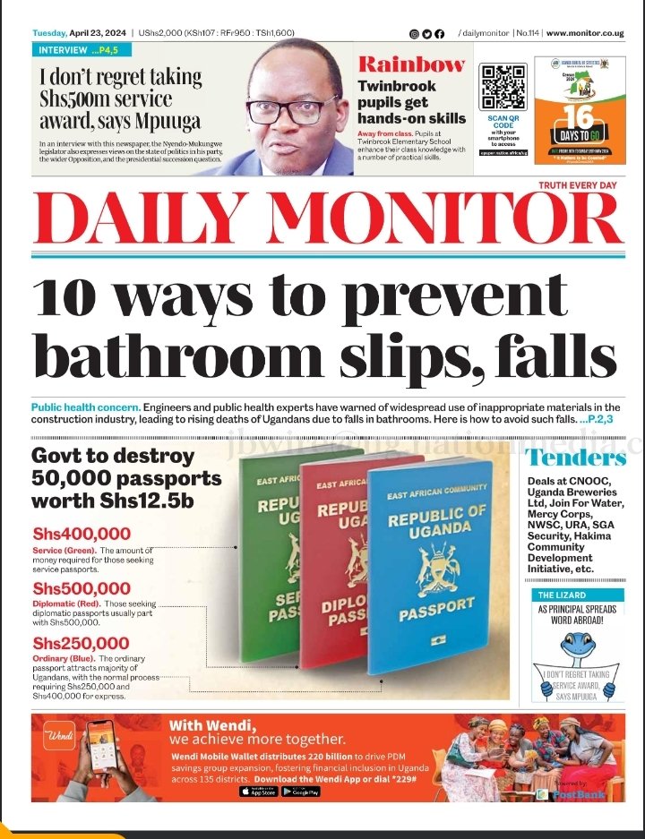 DailyMonitor's tweet photo. I don't regret taking the Shs500m service award, says Mpuuga 
 https://t.co/IQlYhxJmby
#MonitorUpdates https://t.co/N7oHjMUr4i