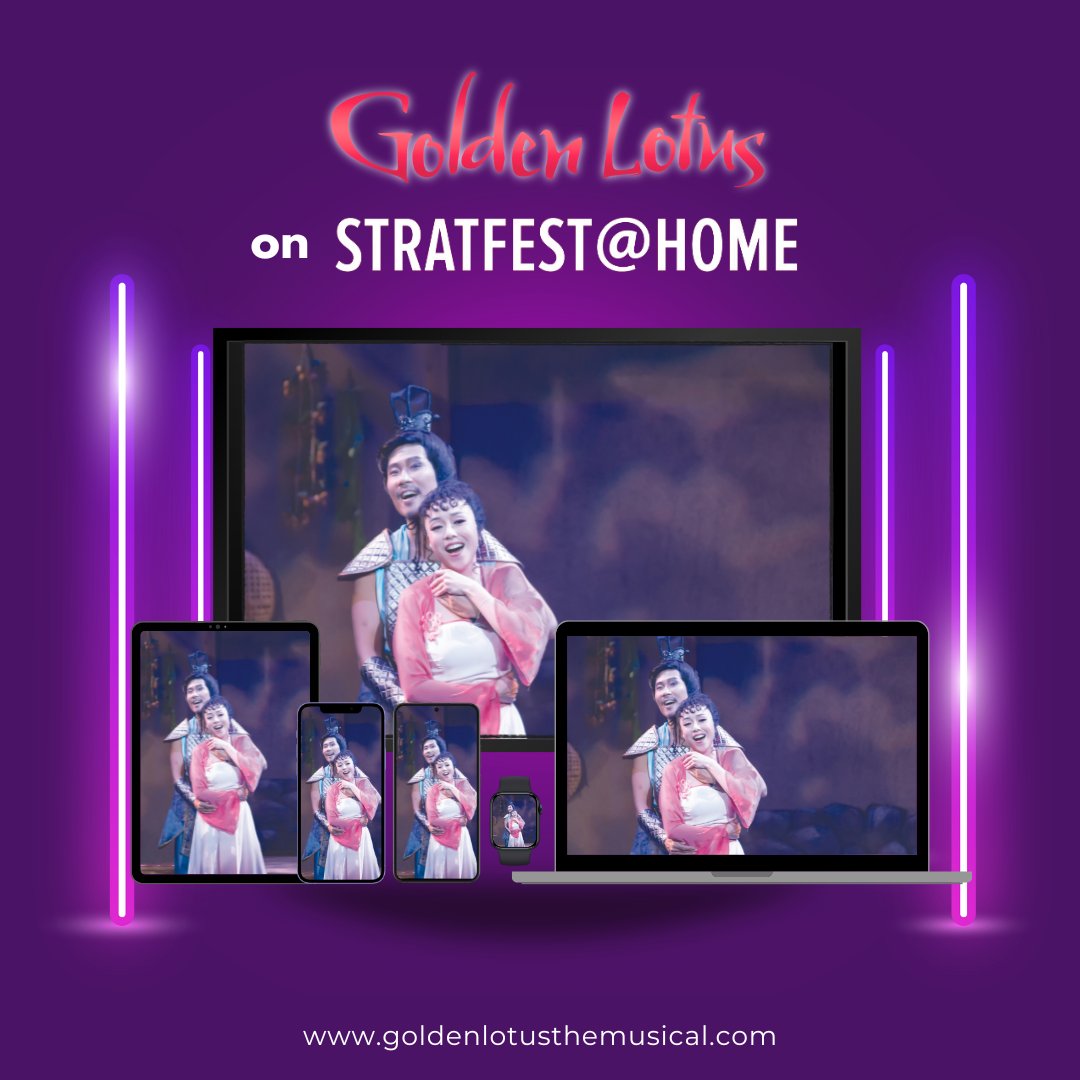 🌟 Exciting news! 🎬✨ Starting May 1st, catch 'Golden Lotus' on Stratfest@Home! This captivating musical film has won over 60 international awards! Don't miss it! #StratfordDebut #GoldenLotus #TheatreStreaming #LiveTheatreOnline #StratfestAtHome #MusicalTheatre #StreamingNow