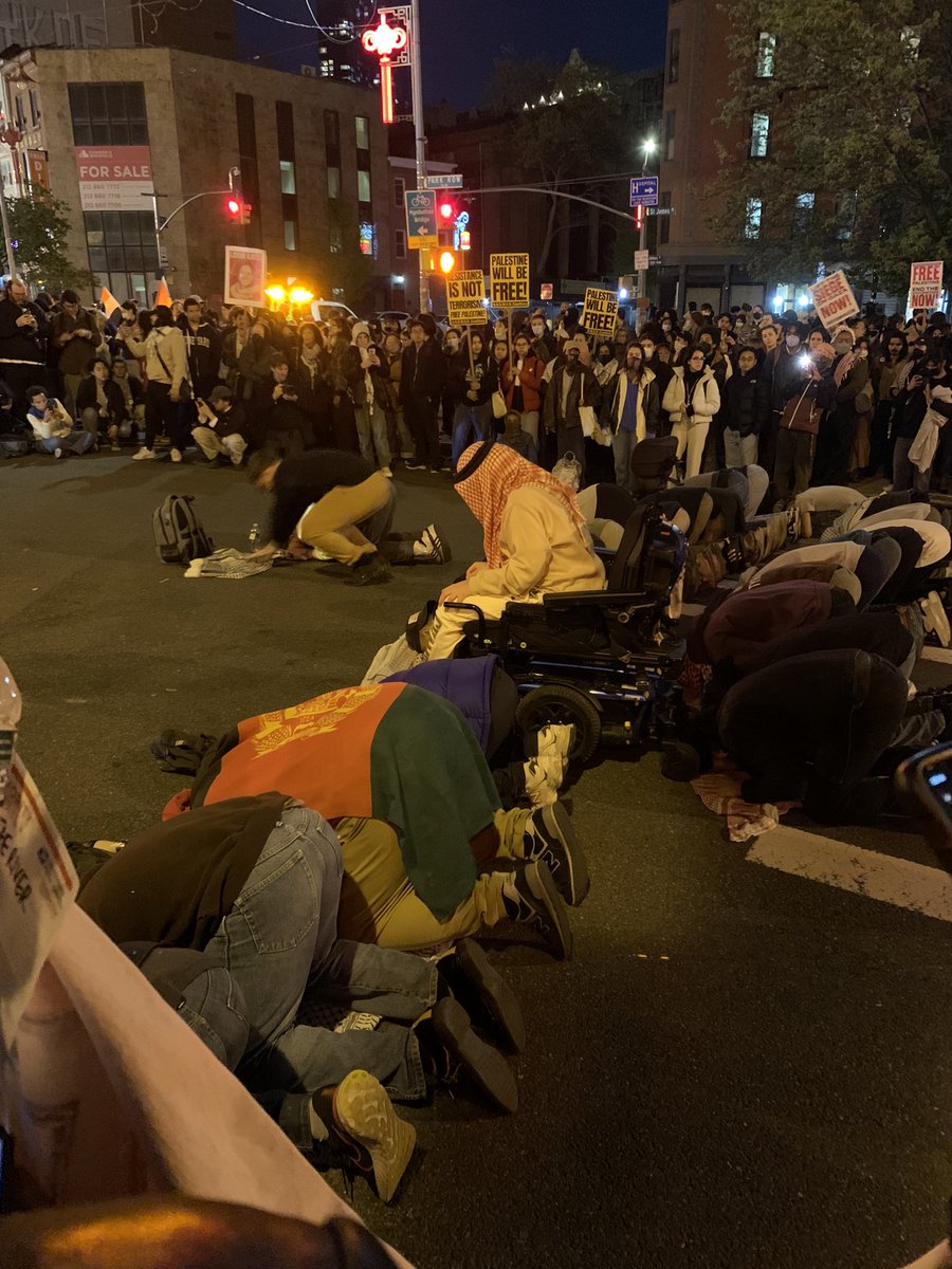 Prayer at 1 police plaza. Photos from my wife.