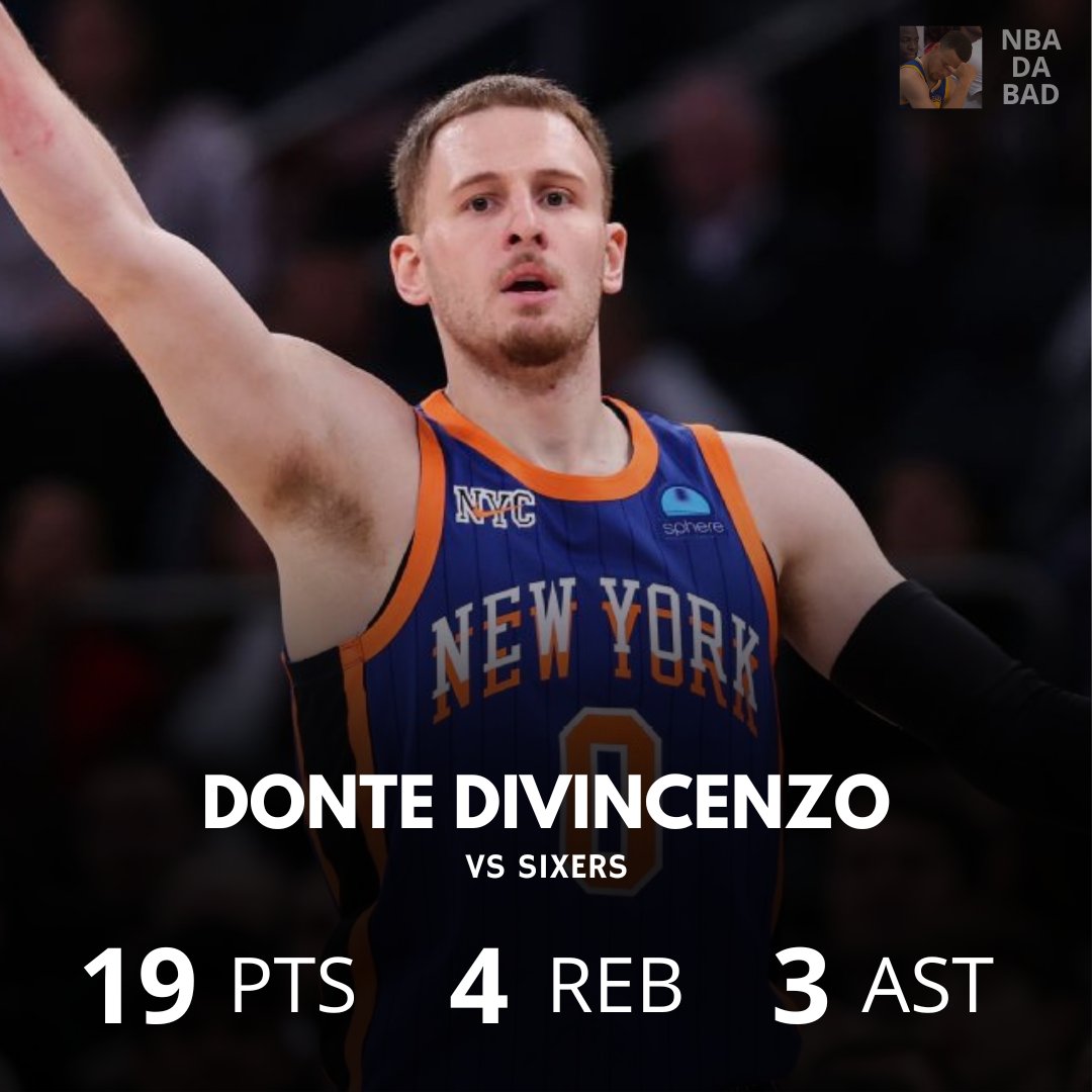 NBAdabad's tweet photo. O KNICKS MARCOU 8 PONTOS SEGUIDOS PRA FECHAR A PARTIDA 

UMA VIRADA INCRÍVEL PRA CIMA DO SIXERS

SENSACIONAL https://t.co/3JYH2oLZ3x