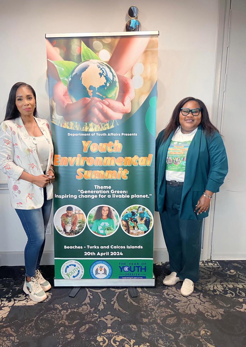 Forbesruth's tweet photo. Attended the Youth Environmental Summit in Turks and Caicos Islands. Empowering the "Green Generation" to advocate for a sustainable planet. The event highlights the importance of youth involvement in environmental protection. Kudos to those involved. #YouthSummit https://t.co/ywSq5tj3Hv