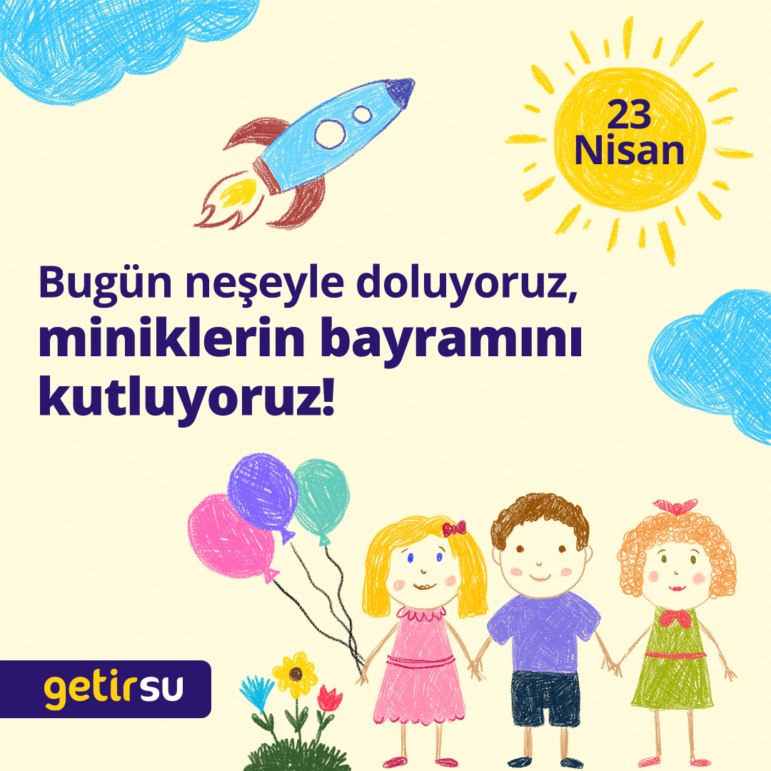Tüm çocuklar sevinçle dolsun, 23 Nisan Ulusal Egemenlik ve Çocuk Bayramı kutlu olsun! 👧🎈👦🇹🇷
#23Nisan