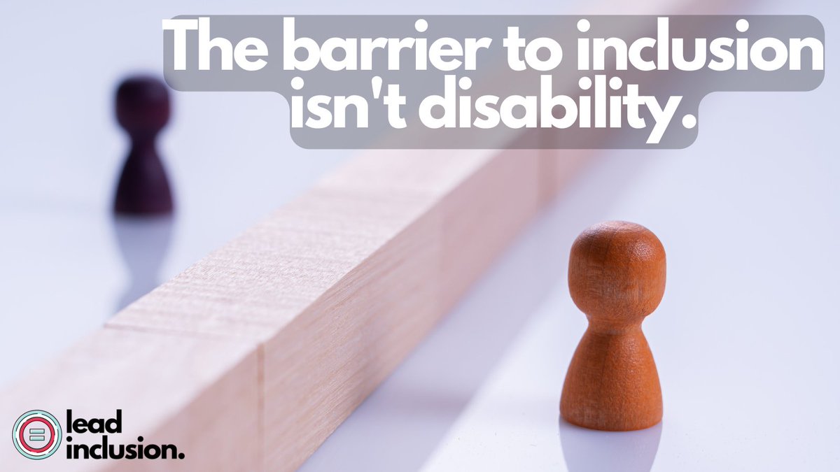 🚧 The barrier to #inclusion isn't #disability. The true barrier is mindset. #LeadInclusion #EdLeaders #Teachers #UDL #TeacherTwitter