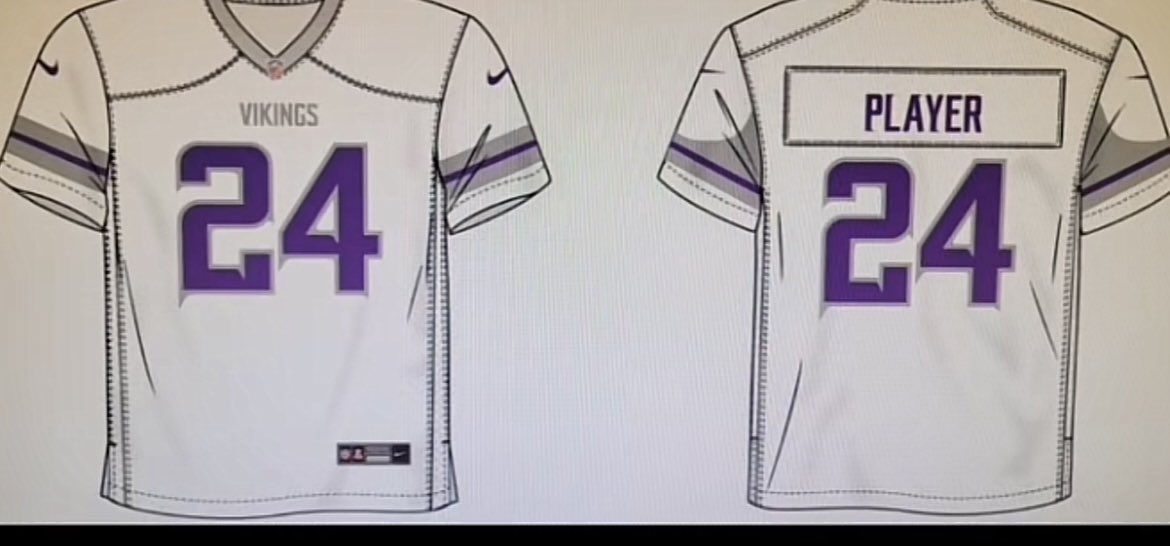 TBoyer55's tweet image. quick prediction of the (unfortunate) rumored Vikings whiteout uniforms uni-watch.com/2024/04/22/min…