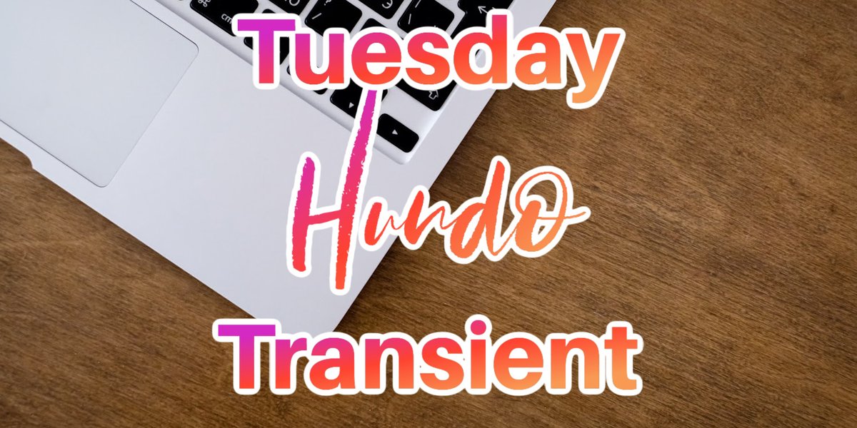 Tuesday's HUNDO word is: TRANSIENT In a rare turn of events ... @MartyErotica actually liked a word I ( @Quinnskylar23 ) suggested. How about that!