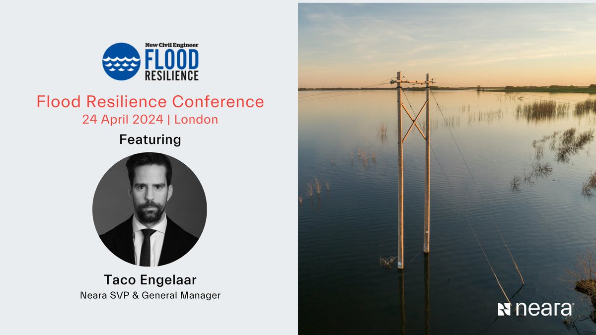 Neara (@neara_global) on Twitter photo Our EU SVP & General Manager, Taco Engelaar, is speaking at the <a href="/ncedigital/">New Civil Engineer</a> Flood Resilience Conference in London tomorrow. He'll dive into the topic of AI Powered Digital Twin for Electric Utilities, focusing on resilience and grid hardening: bit.ly/3Wci51I Our EU SVP & General Manager, Taco Engelaar, is speaking at the <a href="/ncedigital/">New Civil Engineer</a> Flood Resilience Conference in London tomorrow. He'll dive into the topic of AI Powered Digital Twin for Electric Utilities, focusing on resilience and grid hardening: bit.ly/3Wci51I