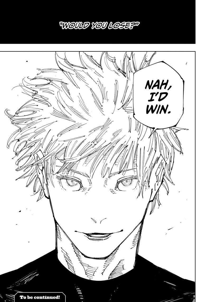 Reminder that if not for the whole JJK fandom bullying Viz to change the initial translation of “No”, we would have never got “Nah I'd Win” memes