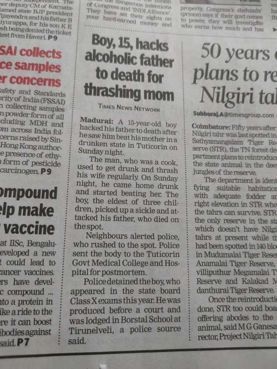 Pathetic that a 15 yr old has to kill his drunkard father in Tuticorin.Whom do we have to blame? Kanni akka was batting for closure of Tasmac till 2021 but now pindrop silence. @HLKodo