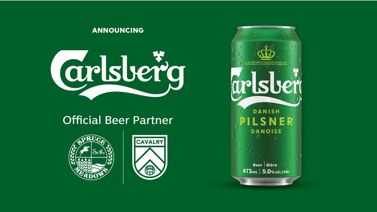 The team behind Spruce Meadows and Cavalry FC are delighted to announce @carlsbergcanada as their 2024 official on-site supplier of beer and cider. Otherwise known as “probably the best beer in the world', Carlsberg's most popular products, including Carlsberg Danish Pilsner,