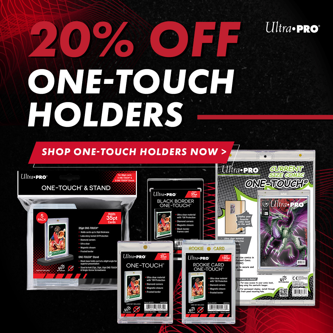 📣 Calling all collectors! Dive into our exclusive offer: Enjoy a generous 20% discount on One-Touch Holders, beginning this very moment! Act swiftly, as this offer won't linger for long! ⚾️ 🏈 ⚽️

Explore the collection here: bit.ly/3U8Yf4A