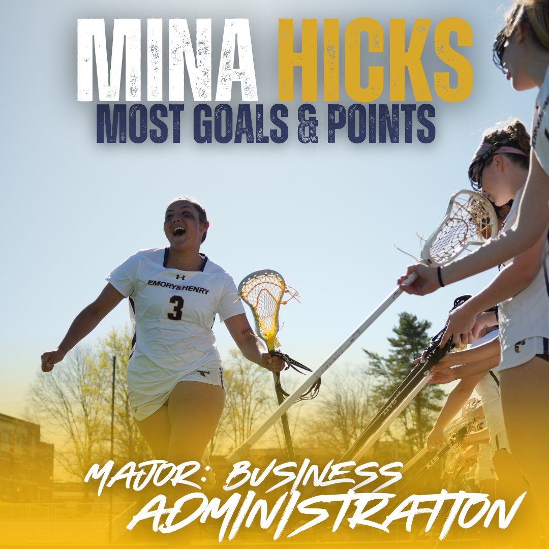 So proud of jr. attacker, Mina Hicks! Mina joined us at mid-year and immediately proved a force on attack for our inaugural squad. A regular dean's lister and former freshman of the year (Montreat), Mina plays with joy, passion, and relentless will, and routinely took on double