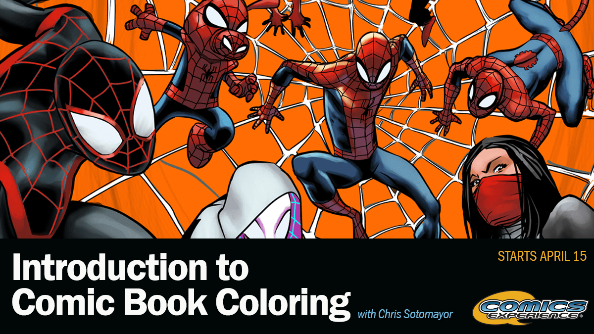 ComicExperience's tweet photo. Join colorist @SotoColor (Avengers, Captain Marvel, Batman, X-Men, and more), and learn about the tools of the trade to break into the industry. Unleash your creativity and make your mark in the world of comics! https://t.co/owqSgTqMo5
#sequentialart #indiecomics #comicbooknerds https://t.co/j932AXKlbS
