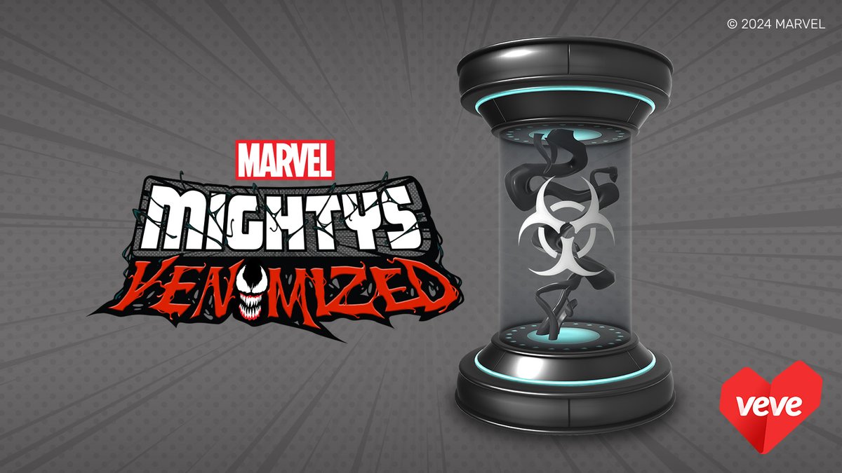 Meet Symbiotes: sleek, shape-shifting beings with super strength, web-like tendrils, and a bond with hosts. With this Symbiote, you’ll be able to craft your own Venomized Mighty using eligible characters. @Marvel Mightys Symbiote drops April 28, 8 AM PT go.veve.me/3UvnsXp