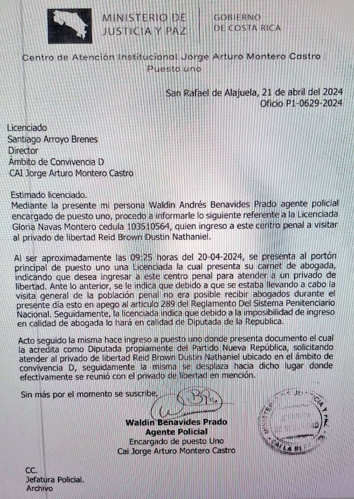 RosCasSol's tweet image. 🚩Pregunta al @TSECostaRica: ¿usar la condición de DIPUTADA para favorecer el ejercicio liberal de la profesión es causal automático de remoción de la credencia diputadil?

🚨 Porque el agente policial del Puesto 1 del CAI Jorge Arturo Montero describe en un oficio -con fecha del…