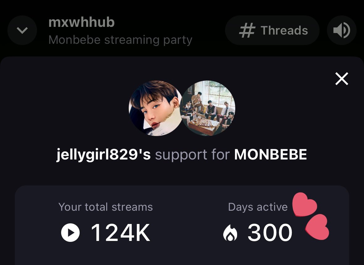 Congratulations to admin @JellyGirl829 for spending 300 days with the @STATIONHEAD #MONBEBE channel! 🎉🎉🎉

Thank you to everyone that has been with us on this ride supporting @OfficialMonstaX and @official__wonho 

Here’s to another 300 days! 🥂🎊🍾