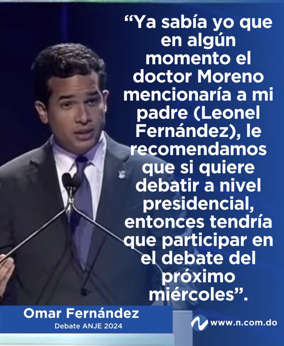 Ufffff arrrr sueloooo Guillermo se le vió el refajo a usted. 
#ANJE #Debates2024
#ElSenadorDeLaCapital
#FuerzaDelPueblo 
#DebateAnje
⁦<a href="/OmarLFernandez/">Omar Fernández</a>⁩