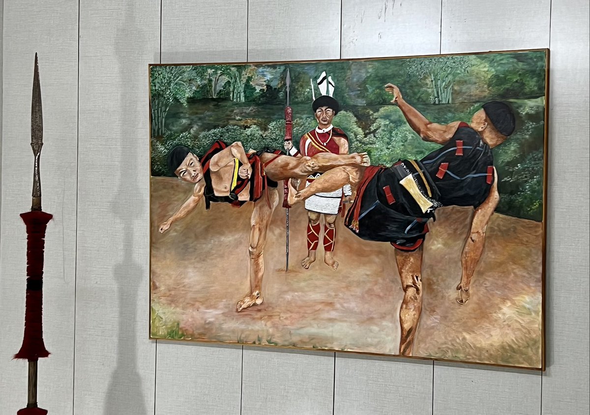 abumetha's tweet photo. Since times immemorial, sports and games has always a way of life for the Nagas. Sport brought us closer and this rich cultural heritage has made our people StrongerTogether. 

In today’s day and age our sportspersons from different parts of Nagaland are not only making us proud but contributing to nation building. Let’s all make Nagaland shine brighter through this rich legacy of ours. 

These beautiful paintings can be viewed at the State Museum in Kohima.