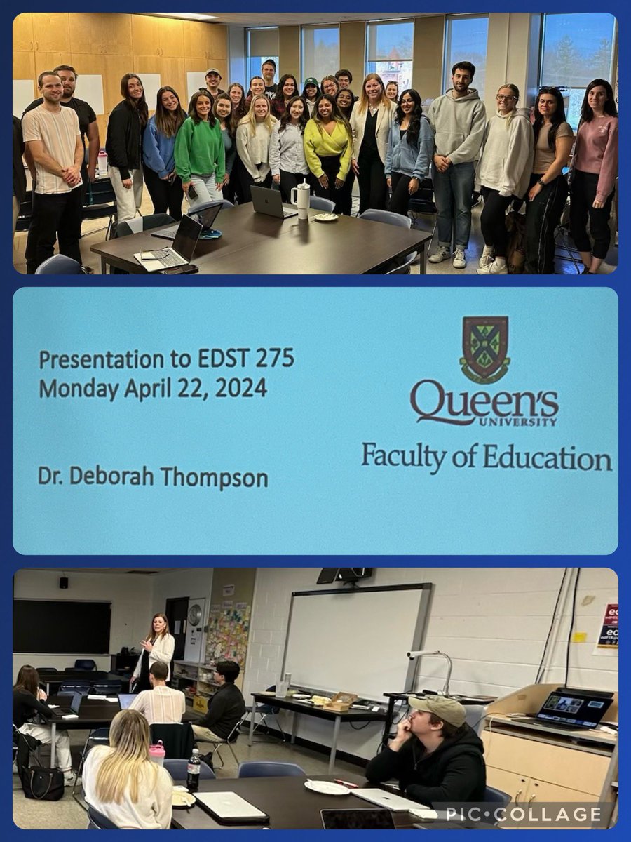 A great session with students @QueensEduc talking about leadership and being a school principal. Thank you @benkuts for the invite! 💕Always a great time of conversation and learning! @queensu