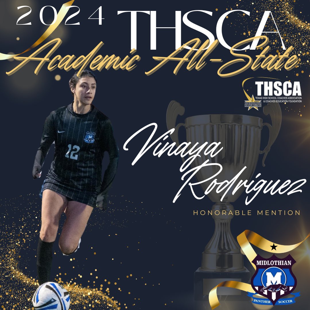 MHSsoccerBC's tweet image. Congrats to our outstanding Seniors Kyle Allen, Presley Hoover, Matthew Ocanas &amp;amp; Vinaya Rodriguez! 👏🐾Ⓜ️💙
They have been recognized by @THSCAcoaches as ACADEMIC ALL-STATE HONORABLE MENTION! #MISDproud 

@MISD_Athletics 
@midlo_gsoccer 
@midlo_bsoccer