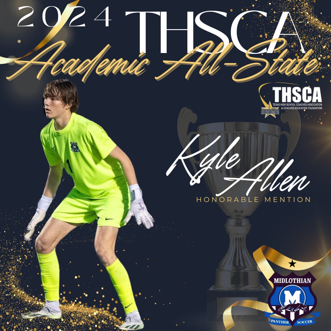 MHSsoccerBC's tweet image. Congrats to our outstanding Seniors Kyle Allen, Presley Hoover, Matthew Ocanas &amp;amp; Vinaya Rodriguez! 👏🐾Ⓜ️💙
They have been recognized by @THSCAcoaches as ACADEMIC ALL-STATE HONORABLE MENTION! #MISDproud 

@MISD_Athletics 
@midlo_gsoccer 
@midlo_bsoccer