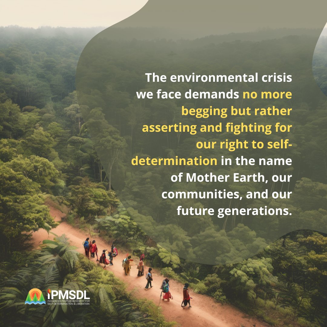 ⛰️We denounce every act of criminalization, terrorist-tagging, killing, and harassment against Indigenous Peoples for standing up and resisting the murder of Mother Earth by exercising our right to self-determination.✊
