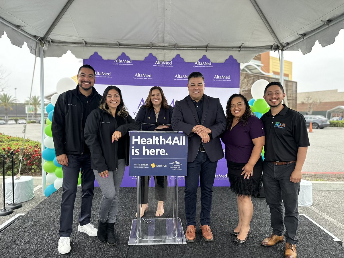 Breaking barriers with @AltaMedHealthS! Excited to have had California's Insurance Commissioner, Ricardo Lara, join us at today’s press conference. The #Health4All campaign ensures all Californians, regardless of immigration status, have access to full Medi-Cal coverage. #SELA