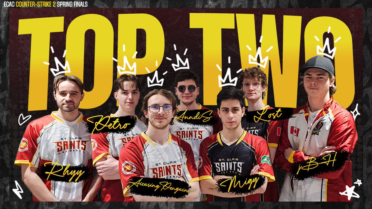 We finish 2nd in the ECAC Spring Finals!

#SaintsCS