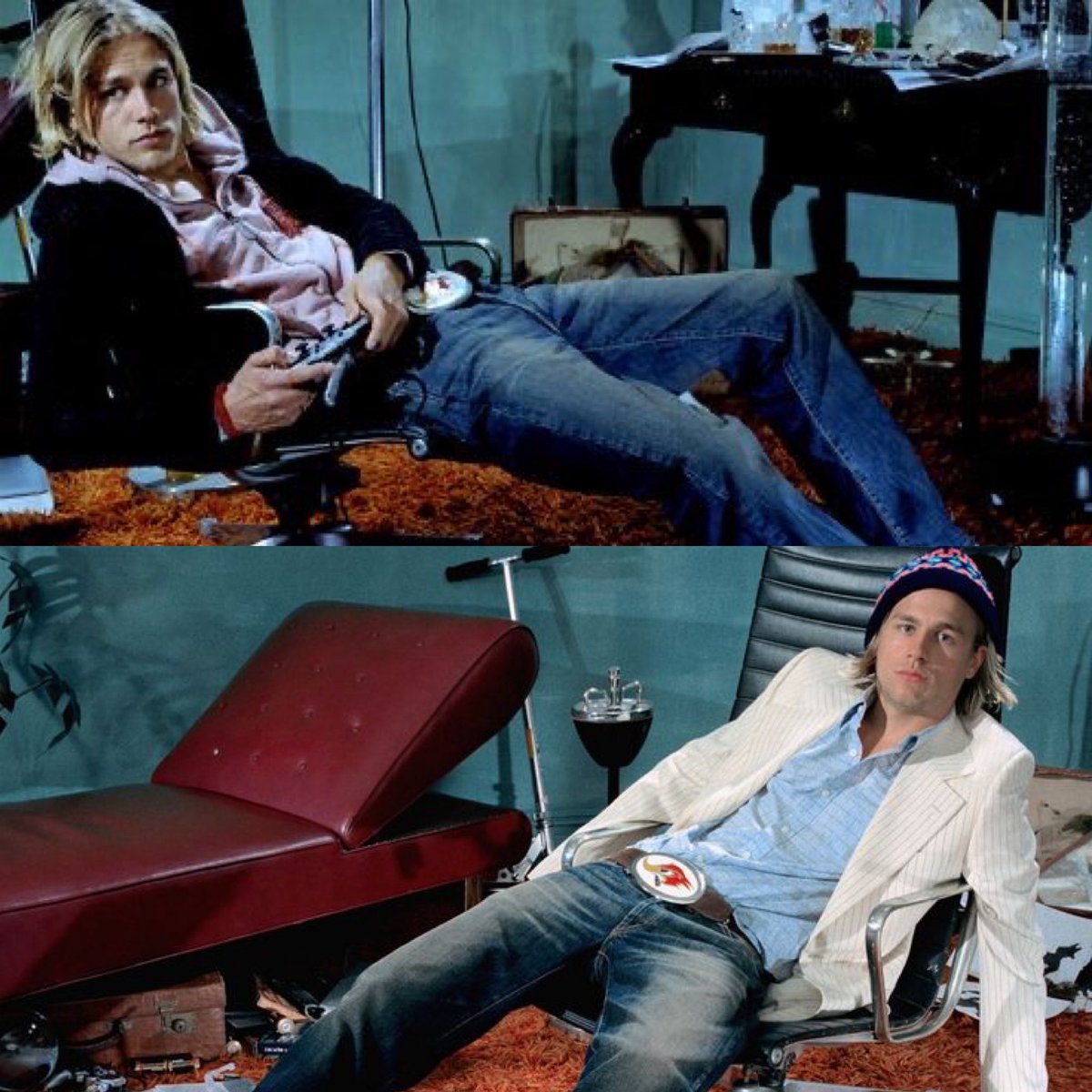 BlueFlamingos7's tweet photo. Just #earlyyears #CharlieHunnam #chillin #lowslungjeans ❤️🔥 #youngster
#modelingdays #blondeandbeautiful 💞 #futureshiningstar ⭐️ #jaxteller
@rebelmoon @NeonMangoSocial @SOAMediaAddicts #triplefrontier
#shantaram #lastlooks #jungleland #undeclared #samcro https://t.co/JgPeq3DB77
