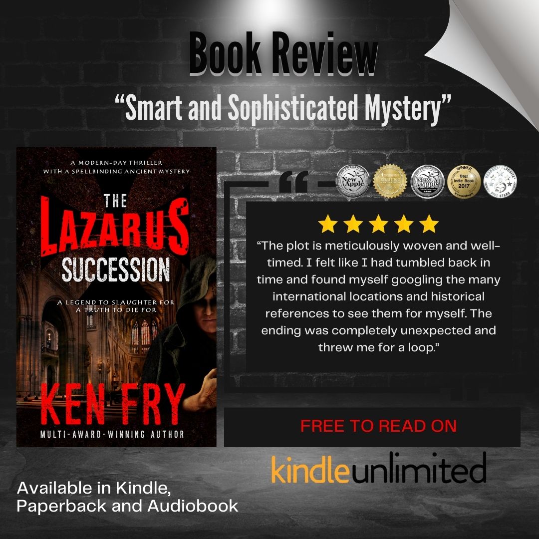 Art Recovery Experts Brody and Ulla get more than they bargained for when they're hired to locate a lost medieval painting. getbook.at/thelazarussucc… #FREE #Kindleunlimited 'The plot is meticulously woven and well timed...'  @kenfry10 #IARTG #amreading #suspense #thriller #mustread