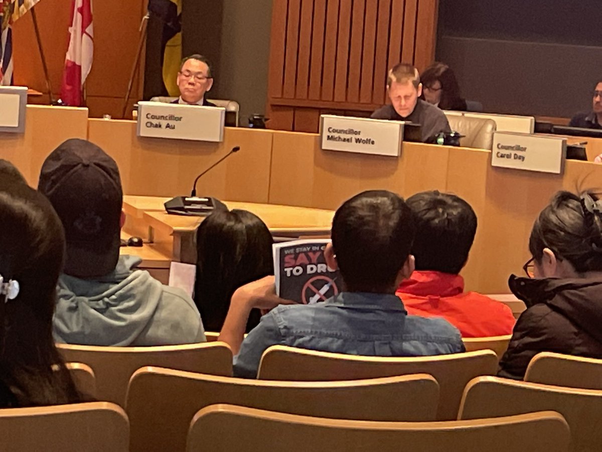 #RichmondBC city council seemed like it was going to be pretty routine today, but it seems like there are some people here who want to give their opinion on something.