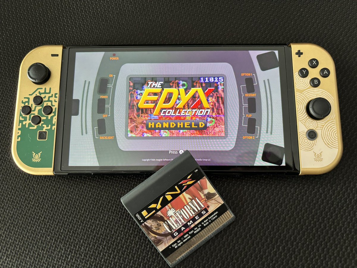ausretrogamer's tweet photo. Ever wanted to play the Lynx version of California Games on your Nintendo Switch? 
Well now you can, thanks to @pixelgamesuk 🥰 https://t.co/xiPsBuIi5q