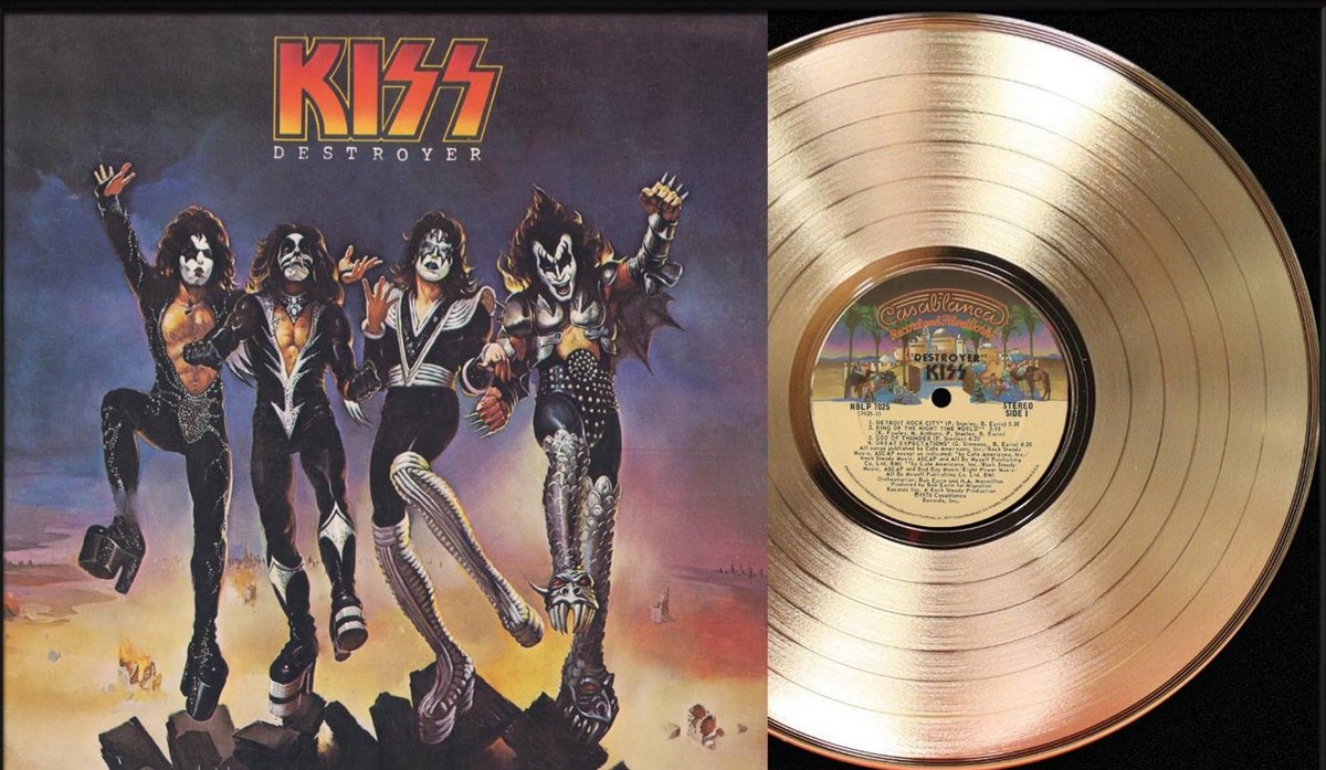 #KISSTORY - April 22, 1976 - #KISS Destroyer was certified gold by the RIAA.