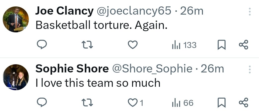 Love it when the feed lines up. @joeclancy65, @Shore_Sophie