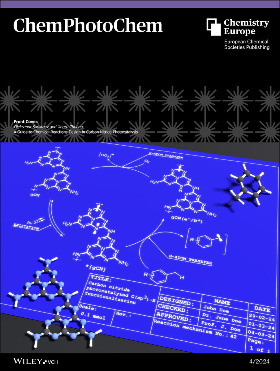 Savateev Lab (@savateevlab) on Twitter photo 📢🔥Our review for <a href="/ChemPhotoChem/">ChemPhotoChem</a> is featured on the journal Front Cover <a href="/Zhuangjingru/">BenZhuang</a> <a href="/CUHKofficial/">The Chinese University of Hong Kong - CUHK</a>
…mistry-europe.onlinelibrary.wiley.com/doi/10.1002/cp… 📢🔥Our review for <a href="/ChemPhotoChem/">ChemPhotoChem</a> is featured on the journal Front Cover <a href="/Zhuangjingru/">BenZhuang</a> <a href="/CUHKofficial/">The Chinese University of Hong Kong - CUHK</a>
…mistry-europe.onlinelibrary.wiley.com/doi/10.1002/cp…