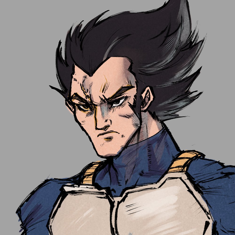 Jimjamfiesta's tweet photo. Vegeta doodle https://t.co/qtPik1w9rh