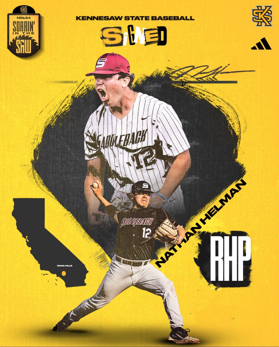 helman_nathan's tweet photo. After a great talk with Coaches Coe and Passauer, I have decided to commit to Kennesaw State University. I’d like to thank all my coaches, friends and family as I couldn’t have done this without them. Go Owls! https://t.co/VHKpzTyN46