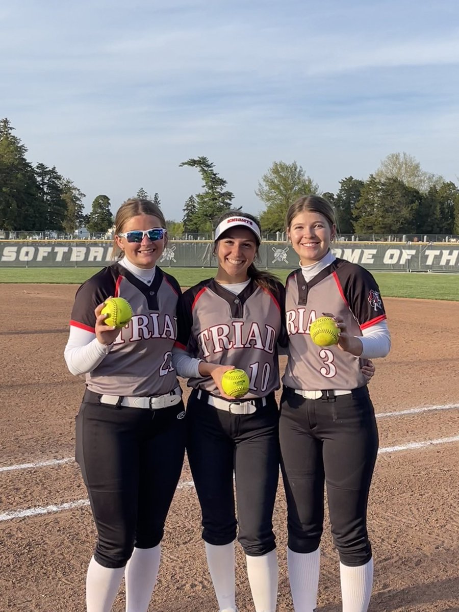 Slugging away in Mascoutah. Home runs by this trio as Knights win against the Indians 13-10.