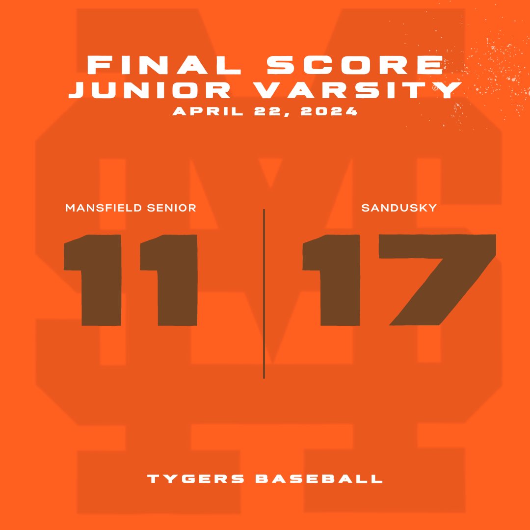 Varsity breaks into the win column once more with a 10-2 victory against Sandusky bringing them to 3-10 on the season. JV’s slide continues after a back and forth game dropping them to 1-5. Tygers are back in action with a 2 game series against Lexington on Tuesday and Wednesday