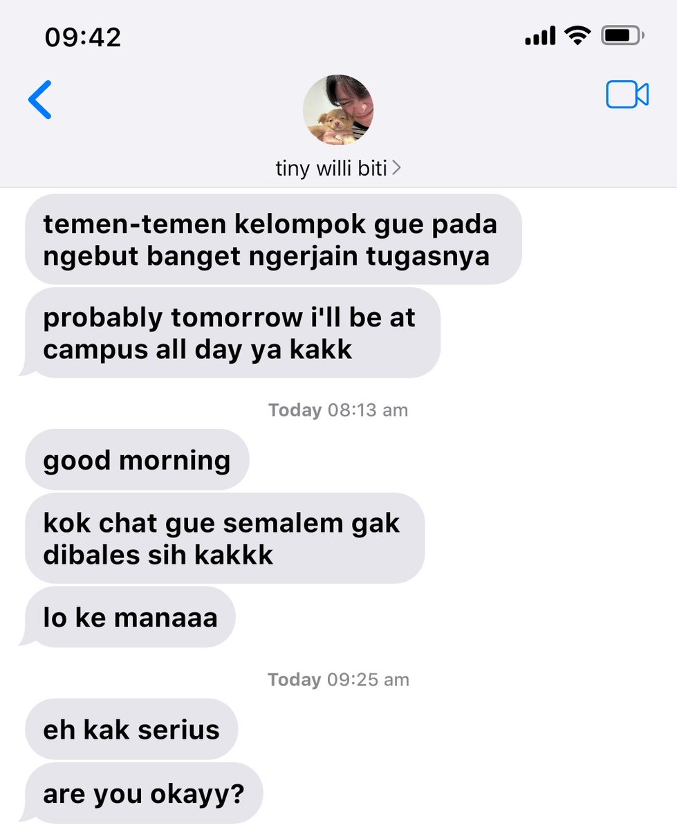 phuwiemiau's tweet photo. #estwilliam two tweets au

kalo kak est tiba-tiba sakit. https://t.co/J9IalnhHSU