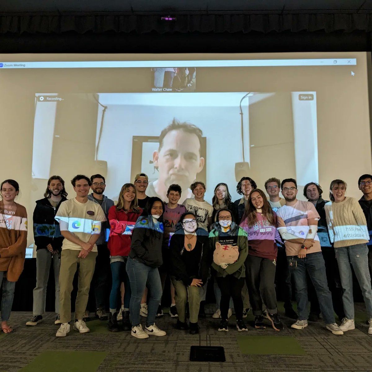 Johnnie Burn and the film students at @CUDenver. What an incredible honor.