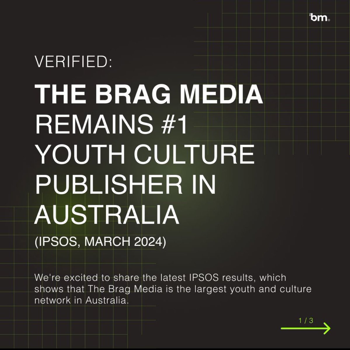 LukeGirgis's tweet photo. The Brag Media is the undisputed #1 youth publisher in Australia; we are lucky to have a team of the best media professionals in the country; it's invigorating to work with them daily. 

https://t.co/YoYXxAajKy https://t.co/m2PU9eONoo