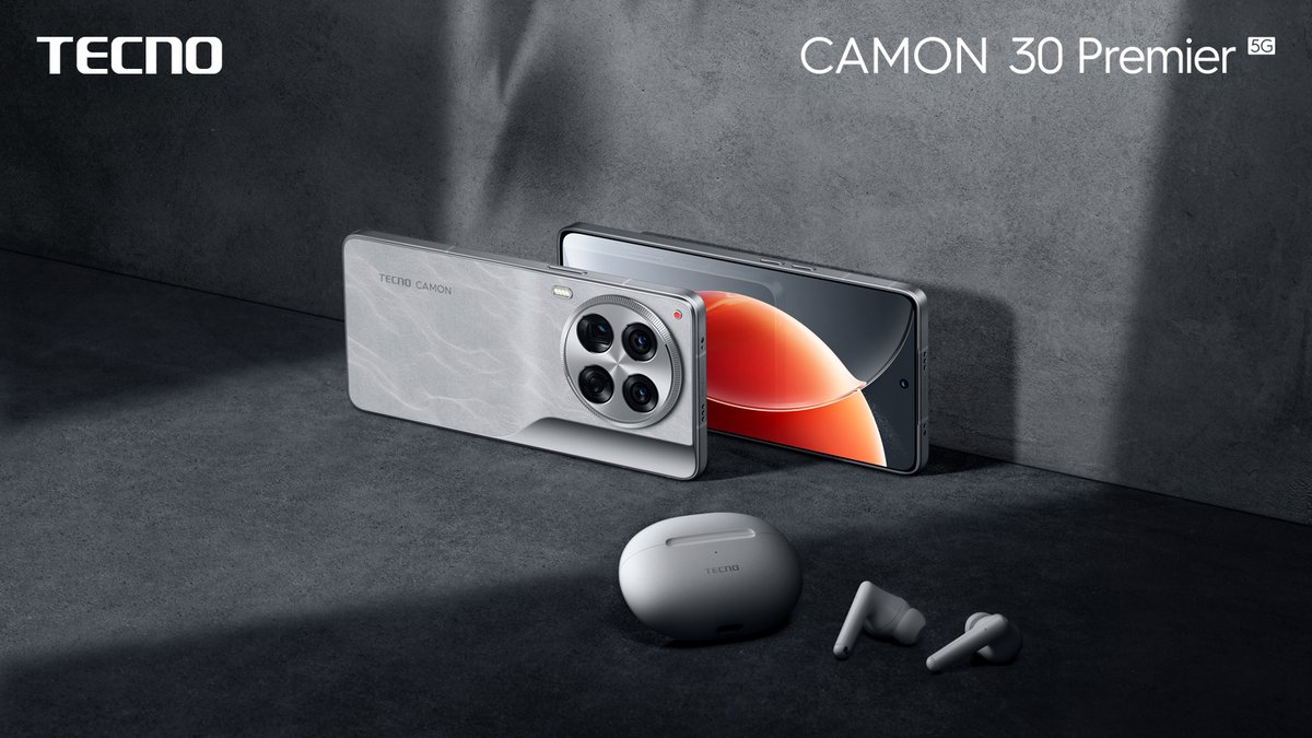 Just like holding a piece of modern art in the palm of your hand. #CAMON30Premier5G in Alps Snowy Silver with this classic side-axis camera design. #TECNO #TECNOAIoT #DualChipsVideoMaster