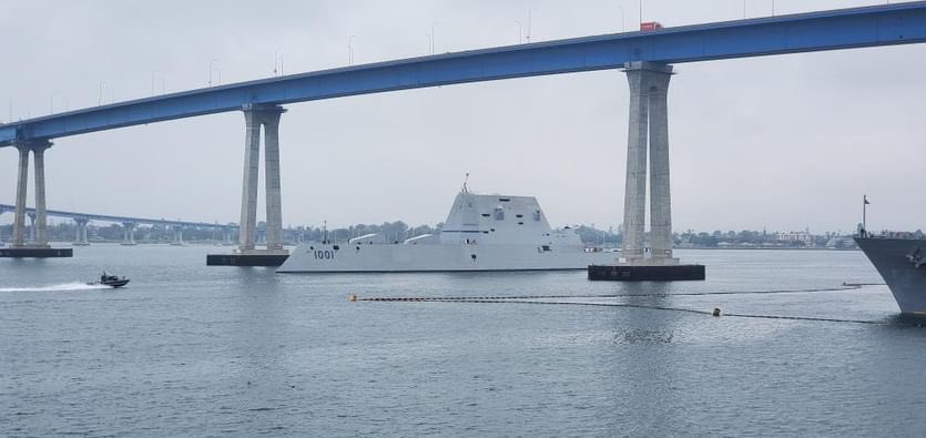 USS Michael Monsoor (DDG 1001) Zumwalt-class guided missile destroyer coming into San Diego - April 22, 2024 #ussmichaelmonsoor #ddg1001 SRC: INST- zybolingball