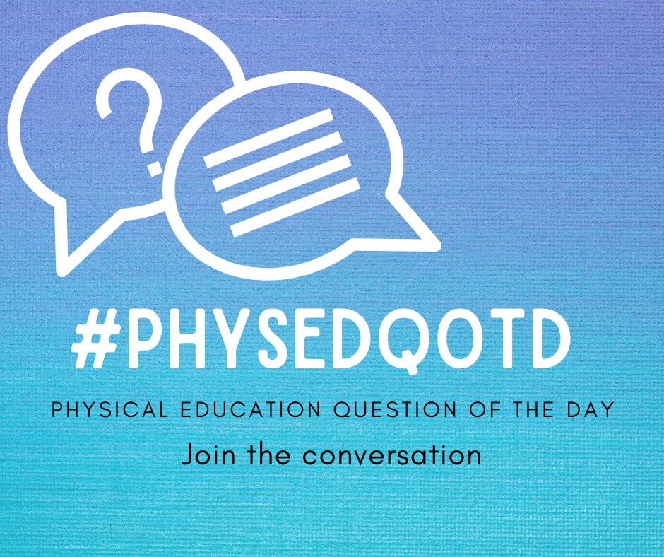 #PhysEd Question of the Day

If you were given a blank $1000 check what would you purchase?

#PhysEdQotD