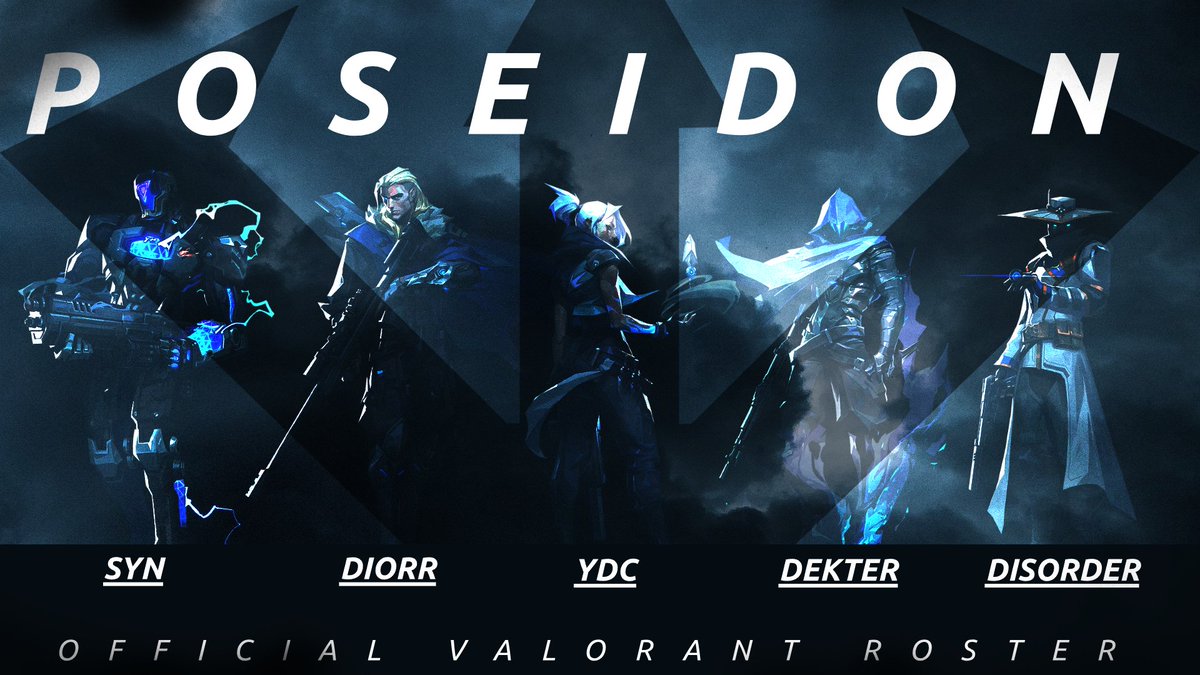 🌩️With a Busy Off-Season, and Division Placements Coming Up, Poseidon Presents: Our Main Roster! 🌩️

🌊<a href="/teoo_torres/">teo</a>
🌊<a href="/DiorrVal/">Diorr</a>
🌊@SyNTweets0
🌊<a href="/Dekters_/">Dekter</a>
🌊<a href="/HighDisorder/">Alex Hernandez</a>

#TheNextWave #PSDNWIN