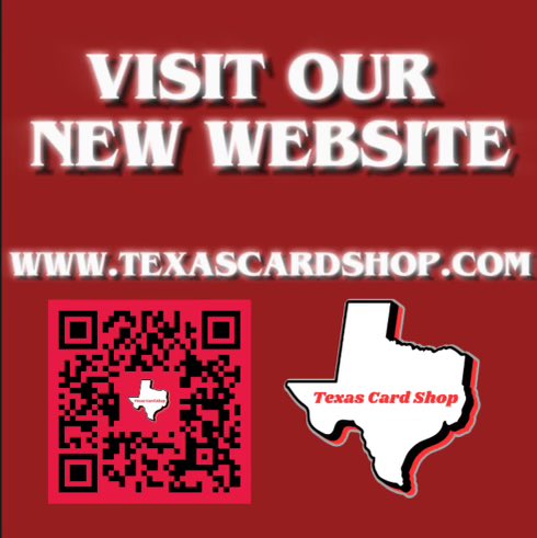 TX_Card_Shop's tweet photo. Visit our new website at https://t.co/ihKfBcwKEL and share this to help us spread the word. #sportscards #baseballcards #footballcards #basketballcards #thehobby https://t.co/BenauCHNUF
