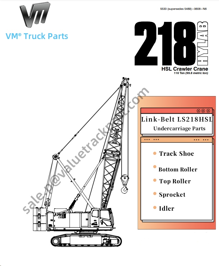 #Linkbelt LS218HSL Undercarriage parts are on producing.
If any needs of these parts, just contact me for further comminication.
Email: sale.p@valuetrackpart.com
Whatsapp: +86 18363850711
#Liebherrcrane #Manitowoc #Kobelco #terex #craneparts #crawlercrane #undercarriageparts